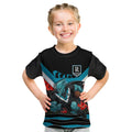 Personalised Port Adelaide Power ANZAC Kid T Shirt Military Remembrance Australian Football Mascot Camouflage