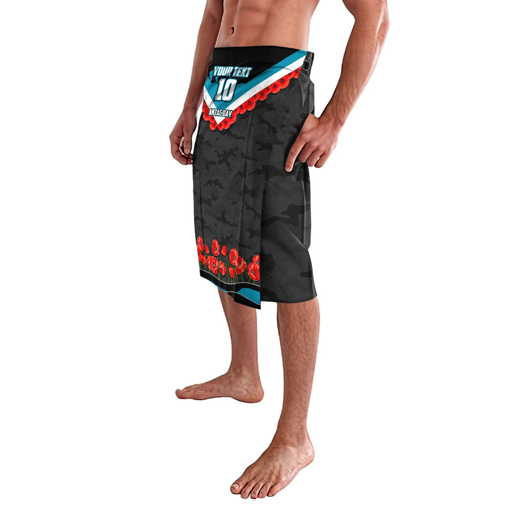 Personalised Port Adelaide Power ANZAC Lavalava Military Remembrance Australian Football Mascot Camouflage