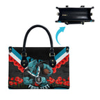 Personalised Port Adelaide Power ANZAC Leather Bag Military Remembrance Australian Football Mascot Camouflage