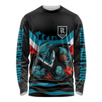 Personalised Port Adelaide Power ANZAC Long Sleeve Shirt Military Remembrance Australian Football Mascot Camouflage