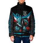 Personalised Port Adelaide Power ANZAC Padded Jacket Military Remembrance Australian Football Mascot Camouflage