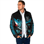 Personalised Port Adelaide Power ANZAC Padded Jacket Military Remembrance Australian Football Mascot Camouflage