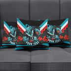 Personalised Port Adelaide Power ANZAC Pillow Cover Military Remembrance Australian Football Mascot Camouflage