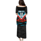 Personalised Port Adelaide Power ANZAC Puletasi Military Remembrance Australian Football Mascot Camouflage
