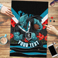 Personalised Port Adelaide Power ANZAC Puzzle Military Remembrance Australian Football Mascot Camouflage