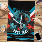 Personalised Port Adelaide Power ANZAC Puzzle Military Remembrance Australian Football Mascot Camouflage