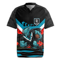 Personalised Port Adelaide Power ANZAC Rugby Jersey Military Remembrance Australian Football Mascot Camouflage