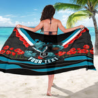 Personalised Port Adelaide Power ANZAC Sarong Military Remembrance Australian Football Mascot Camouflage