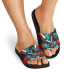 Personalised Port Adelaide Power ANZAC Slide Sandals Military Remembrance Australian Football Mascot Camouflage