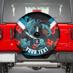 Personalised Port Adelaide Power ANZAC Spare Tire Cover Military Remembrance Australian Football Mascot Camouflage
