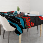 Personalised Port Adelaide Power ANZAC Tablecloth Military Remembrance Australian Football Mascot Camouflage