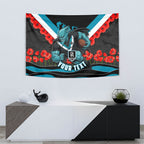 Personalised Port Adelaide Power ANZAC Tapestry Military Remembrance Australian Football Mascot Camouflage