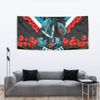 Personalised Port Adelaide Power ANZAC Tapestry Military Remembrance Australian Football Mascot Camouflage