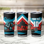 Personalised Port Adelaide Power ANZAC Tumbler Cup Military Remembrance Australian Football Mascot Camouflage