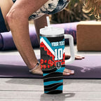 Personalised Port Adelaide Power ANZAC Tumbler With Handle Military Remembrance Australian Football Mascot Camouflage
