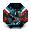 Personalised Port Adelaide Power ANZAC Umbrella Military Remembrance Australian Football Mascot Camouflage