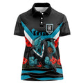 Personalised Port Adelaide Power ANZAC Women Polo Shirt Military Remembrance Australian Football Mascot Camouflage