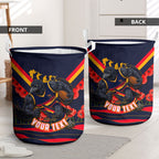 Personalised Adelaide Crows ANZAC Laundry Basket Military Remembrance Australian Football Mascot Camouflage