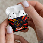 Personalised Adelaide Crows ANZAC AirPods Case Military Remembrance Australian Football Mascot Camouflage