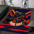 Personalised Adelaide Crows ANZAC Area Rug Military Remembrance Australian Football Mascot Camouflage