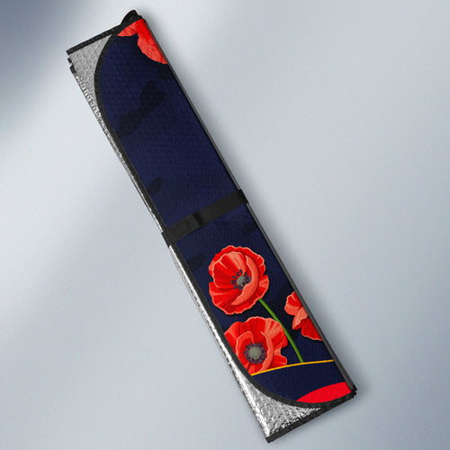Personalised Adelaide Crows ANZAC Auto Sun Shade Military Remembrance Australian Football Mascot Camouflage