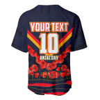 Personalised Adelaide Crows ANZAC Baseball Jersey Military Remembrance Australian Football Mascot Camouflage