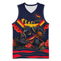 Personalised Adelaide Crows ANZAC Basketball Jersey Military Remembrance Australian Football Mascot Camouflage