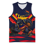 Personalised Adelaide Crows ANZAC Basketball Jersey Military Remembrance Australian Football Mascot Camouflage