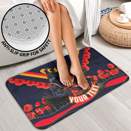 Personalised Adelaide Crows ANZAC Bathroom Set Military Remembrance Australian Football Mascot Camouflage