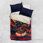Personalised Adelaide Crows ANZAC Bedding Set Military Remembrance Australian Football Mascot Camouflage
