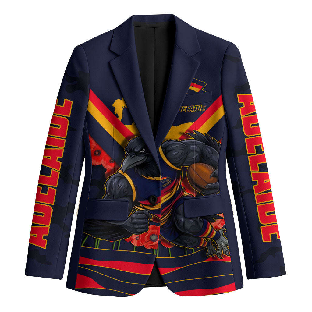 Personalised Adelaide Crows ANZAC Blazer Military Remembrance Australian Football Mascot Camouflage