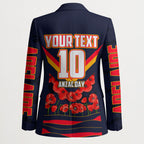 Personalised Adelaide Crows ANZAC Blazer Military Remembrance Australian Football Mascot Camouflage
