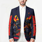 Personalised Adelaide Crows ANZAC Blazer Military Remembrance Australian Football Mascot Camouflage
