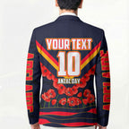 Personalised Adelaide Crows ANZAC Blazer Military Remembrance Australian Football Mascot Camouflage