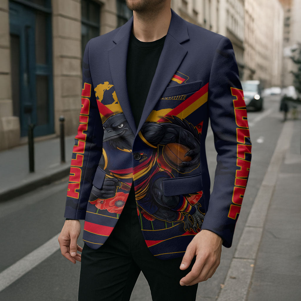 Personalised Adelaide Crows ANZAC Blazer Military Remembrance Australian Football Mascot Camouflage
