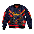 Personalised Adelaide Crows ANZAC Bomber Jacket Military Remembrance Australian Football Mascot Camouflage