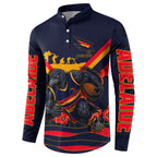 Personalised Adelaide Crows ANZAC Button Sweatshirt Military Remembrance Australian Football Mascot Camouflage