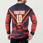 Personalised Adelaide Crows ANZAC Button Sweatshirt Military Remembrance Australian Football Mascot Camouflage