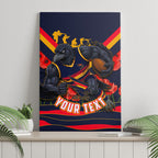 Personalised Adelaide Crows ANZAC Canvas Wall Art Military Remembrance Australian Football Mascot Camouflage