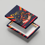 Personalised Adelaide Crows ANZAC Canvas Wall Art Military Remembrance Australian Football Mascot Camouflage