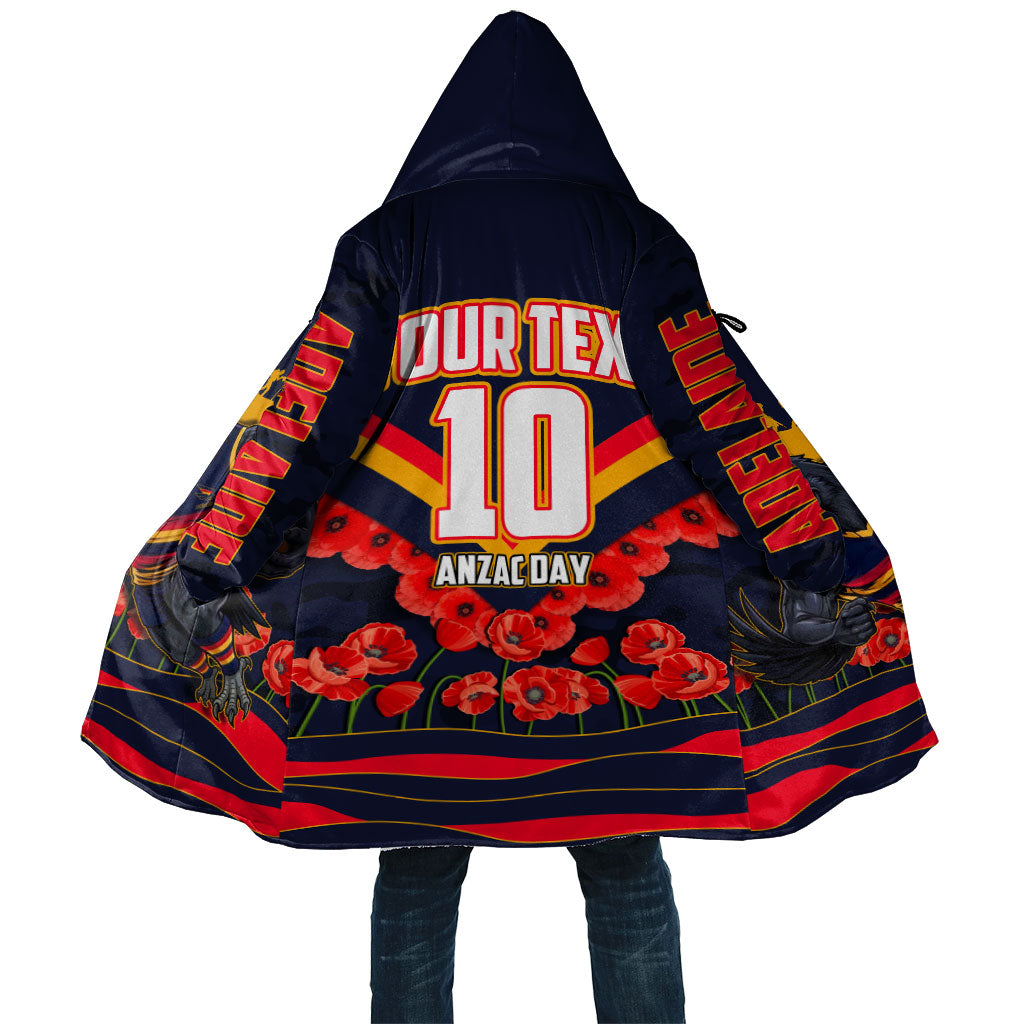 Personalised Adelaide Crows ANZAC Cloak Military Remembrance Australian Football Mascot Camouflage