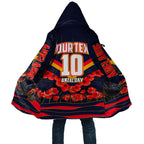 Personalised Adelaide Crows ANZAC Cloak Military Remembrance Australian Football Mascot Camouflage