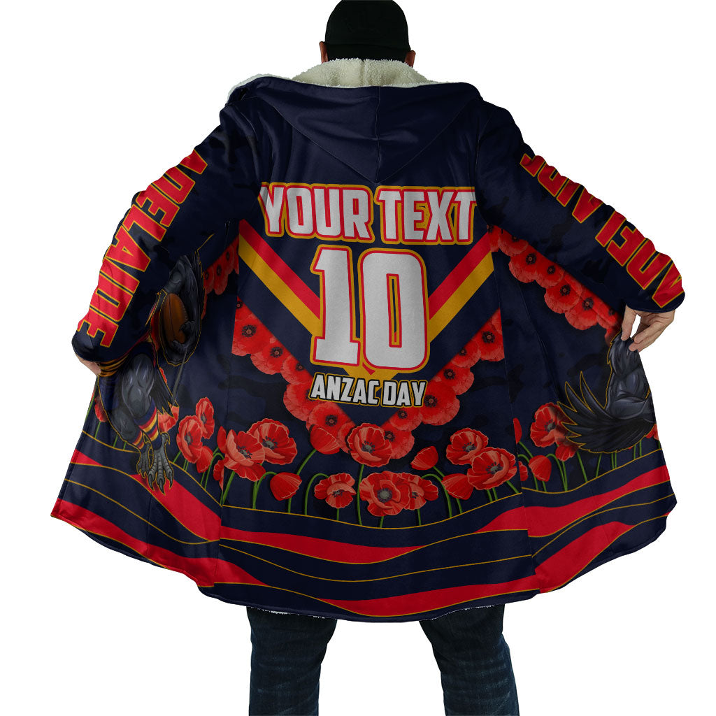 Personalised Adelaide Crows ANZAC Cloak Military Remembrance Australian Football Mascot Camouflage