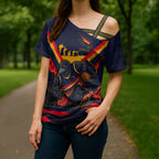 Personalised Adelaide Crows ANZAC Cross Shoulder Shirt Military Remembrance Australian Football Mascot Camouflage