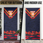 Personalised Adelaide Crows ANZAC Door Cover Military Remembrance Australian Football Mascot Camouflage