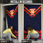 Personalised Adelaide Crows ANZAC Door Cover Military Remembrance Australian Football Mascot Camouflage