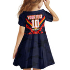 Personalised Adelaide Crows ANZAC Family Matching Off Shoulder Short Dress and Hawaiian Shirt Military Remembrance Australian Football Mascot Camouflage