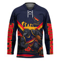 Personalised Adelaide Crows ANZAC Hockey Jersey Military Remembrance Australian Football Mascot Camouflage
