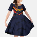 Personalised Adelaide Crows ANZAC Kid Short Sleeve Dress Military Remembrance Australian Football Mascot Camouflage