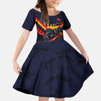 Personalised Adelaide Crows ANZAC Kid Short Sleeve Dress Military Remembrance Australian Football Mascot Camouflage